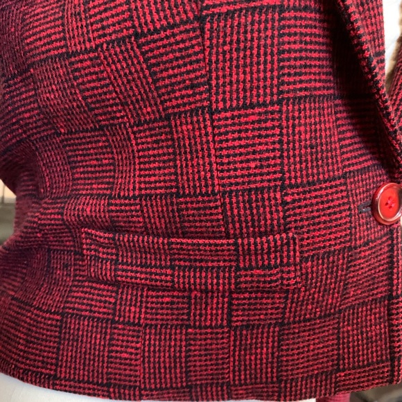 70s Vintage Pendleton Wool 1 Button Striped Blazer - Picture 4 of 13